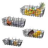 Pegboard Baskets Set Of 4,Hooks To Any Peg Board Wire Shelf Bins Organize Tools,Workbench,Accessories,Garage Storage