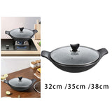 Korean Pot with Glass Lid - Reusable for Bibimbap & Soup, Cookware