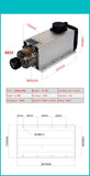 800W 1.5W 2.2KW 3.5KW 4.5KW 6KW CNC Spindle Motor 220V 380V Air Cooled Milg hine Z Axis Shaft ER20 ER25 ER32 Collet Chuck
