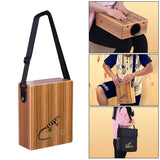 C-68B Cajon Box Drum Flat Hand Drum Hand Percussion Cajon Box Drum with Drum Bag Drum Strap 5-Drum Kit Percussion Instrument