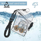CRUSHER Transparent Cigarette Case Hanging Neck Style Waterproof Seag Small Tobacco Box Portable Cardcase Smoking Accessories