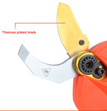 25V 40mm Cordless Electric Pruner Shear Efficient Fruit Tree Bonsai Pruning Branches Cutter(Tall trunk No Inclued)