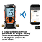 Testo 552 Digital Vacuum Gauge 0560 5522 Vacuum Measuring Instrument 0-26.66mbar Bluetooth-compatible