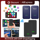 CarKit 5.0 4.0 Wired to Wireless CarPlay Adapter Smart Car Ai Box Auto Dongle Multimedia Player for iOS & Android