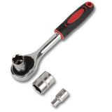 For Auto Repair Tool Kit 46Pcs Ratchet Spanner Sockets Reversible Ratchet Game Wrenches Tool Professional With Case