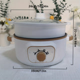 1pc, UK Plug Multifunctional Electric Hot Pot, Takeout Hot Pot, Electric Boiling Pot, Non-stick Pot, Dormitory Electric Pot Gift