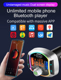 LED Backlit Bluetooth5.0 Car Charger FM Transmitter TF/U Disk MP3 Player Handsfree Car Kit Dual USB QC 3.0+PD Type C Fast Charge