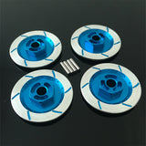 4PCS Aluminum Alloy Brake Disc Wheel Rim Box Metal Hex Adapter 12MM For RC 1/10 Car HSP Fly Fish By Truck 94123 94122 D4 CS