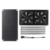 100W Solar Panel Exhaust Fan Air Extractor for Office Outdoor Dog Chicken House Greenhouse Waterproof Solars Plate Power Fans