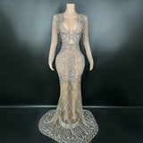 Fashionable new fishtail long dress, luxurious temperament, party evening dress for direct sale