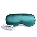 Silk electric heating blindfold usb moxa compress shading tsao hot eye mask to sleep patch