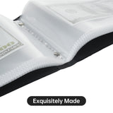 40 Pockets Banknote Currency Collecting Album 20 Sheets Clear Bill Holders World Money PU Leather Hard Cover Storage