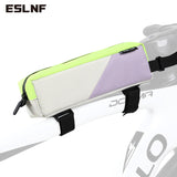 ESLNF Portable Cycg Top Tube MTB Road Tool Bag Color Block Waterproof Ultralight Bicycle Pannier Pocket