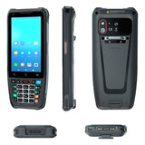 Inventory Data scanning Terminal Android 10.0 4g Smartphone Handheld red 1d 2d Qr Barcode Scanner Mobile Pdas with keyboard