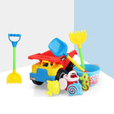 Beach Set Sand Truck Bucket Shovels Rakes Tool Kit Sea Animal Molds Watering Can Toys For Toddlers Kids