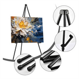 Display for Wedding, 63Inch Portable Instant Collapsible Artist Easel Stand Display, Fold Tripod