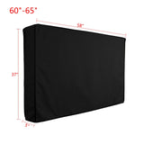 Outdoor TV Screen Dustproof Waterproof Cover Set Cover High Quality Oxford Black Television Case TV 30'' To 70''