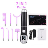 Apparatus Electrotherapy Wand Glass High Frequency Facial Machine Face Massager Neon Remove Wrinkles Acne Tool Hair Skin Care