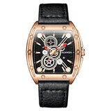 GUANQIN Mechanical Leather Strap Luxury Men's watches 50M Waterproof Sapphire Steel shell watch for men Automatic movement watch