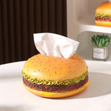 Burger Tissue Cover Living Room Coffee Table Plastic Paper Towel Storage Box For Kitchen Dining
