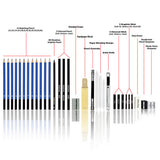 32pcs/set Sketch Pencil Set Wooden Art Drawing Kit Portable Painting Sketching Writing Supplies
