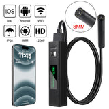 1200P HD Industrial Wifi Endoscope LED Camera 8mm Lens Scanner Car Diagnostic Tools Inspection Borescope Universal