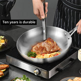 1pc, Stainlee Steel Frying Pan (20.32cm To 30.48cm), 3 Layers Food Grade Skillet, Multi-functional Egg Fry Pan, Omelet Pan, For Gas Stove Top And Induction Cooker, Kitchen Utensils, Kitchen Gadgets, Kitchen Accessories, Home Kitchen Items