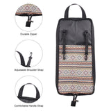 Bag Drumsticks Mallet Case Oxford Fabric Hooks Wear-resistant Portable Drum Stick Holder Percussion Accessories