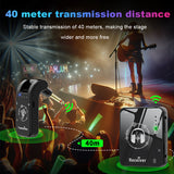 In-Ear Monitor Rechargeable Transmitter Receiver Wireless IEM System for Studio Band Rehearsal Live Performance