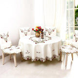 Round Tablecloth Art Household round tablecloth waterproof Europe Tablecloths on table dinning wer Fabric dust cover new year