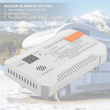 Detector 12V Natural Gas Sensor Leak Alarm 85DB Siren for Car RV Home Digital Propane Tester Meter(White)