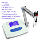 110/220V Digital Display Bench Desktop PH/MV/Temp Tester Acidity Meter Laboratory Water Quality Analyzer