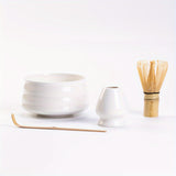 1 Set Japanese Matcha Tea Set, Matcha Ceremony Accessory - Matcha Whisk, Ceramic Bowl And Whisk Holder, Traditional Scoop