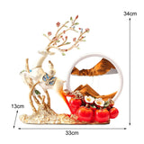 Artistic Deer Sculpture - Resin Decor For Bar, Bedroom & Desk