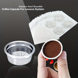 1pc Lavazza Capsule Cup Press Powder Hammer Aluminum Film Set Compatible With Lavazza