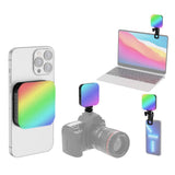 Magnetic Pocket RGB Photography Fill 2500K-9000K Video Light for Computer Tablet Mobile Phone DSLR Camera