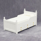 1:12 Scale Mini Drawer Bed Model Dollhouse Miniature Accessories Bedroom Furnitures