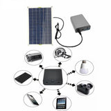 50W Monocrystale Silicon Solar Panel Battery Clip + Charging Compartment 12V Dual USB Output Sola r Cells Solars Panels