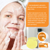 30PCS Turmeric Kojic Acid Pads Facial Sponges For Cleansing Exfoliating Daily Cleaning Face Skin Care