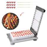 Stainless Steel BBQ Meat Skewer Commercial Manual Meat Skewer Stainless Steel Penetrator
