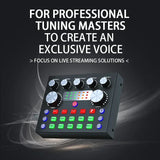 Card Studio Record Professional Soundcard Bluetooth Microphone Mixer Voice Changer Live Streaming Audio Sound Mixers