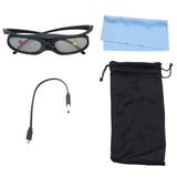 4PCS Active Shutter 3D Glasses Compatible with 96-144HZ DLP Projectors of Multiple Brands
