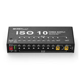 MOSKYAudio ISO-10 Effect Power Supply Station - 10 Isolated DC Outputs & One 5V USB Output for 9V, 12V, 18V Guitar Effects
