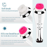 4 in 1 Electric Clearner Automatic Rotation Facial Cleansing Brush With Face Eye Massager Ultrasonic Spin Brush For Exfoliating