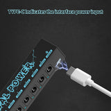 Pedal Guitar Effector Supply Output Isolated Power IN 5V 2.1A 8 DC 9V & 1 USB OUT