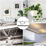 2PCS Adjustable Picture Hanging Wire Kit - Heavy Duty Hardware , 1M X1.5Mm Stainless Steel Cables Hanging Rope
