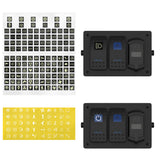 DaierTek 3 Gang Rocker Box 12V SPST ON Off Waterproof Switch PD Type C and QC 3.0 USB Charger Voltmeter DIY Stickers