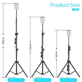 84pcs USB Powered Lamp With Tripods LED Light 1.8m Cable for Outdoor Camping Picnic Home Live Stream Video Photos Stand