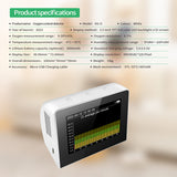 Desktop O2/RH/Temp. 3-in-1 Multifunctional Air Quality Detector Temperature Humidity Monitor Indoor/Outdoor O2 Meter Tester