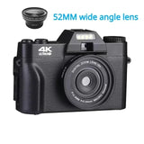 4K Digital For Photography and Video Auto focus Anti-Shake 48MP Compact Vlogging Camera 3' '180°Flip Screen with Flash